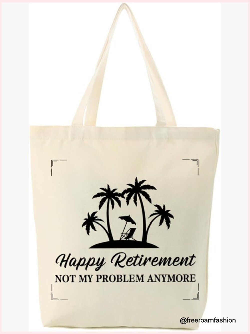 Large Canvas Tote Bag for Women, Durable Shoulder Bag, Retirement Gift